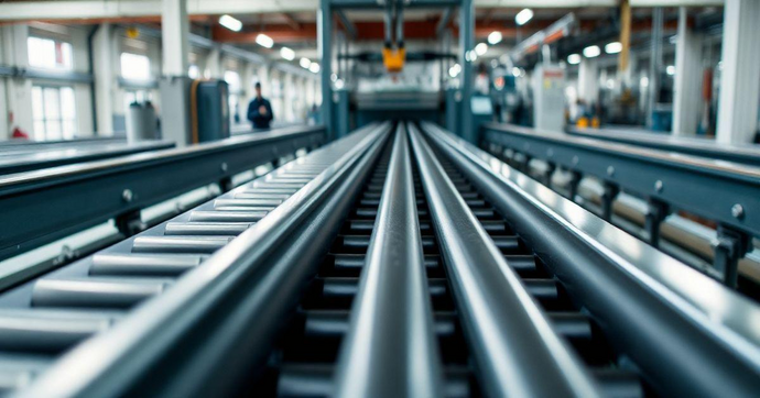 Transportador de Roletes Livres: Efici&ecirc;ncia em Movimento