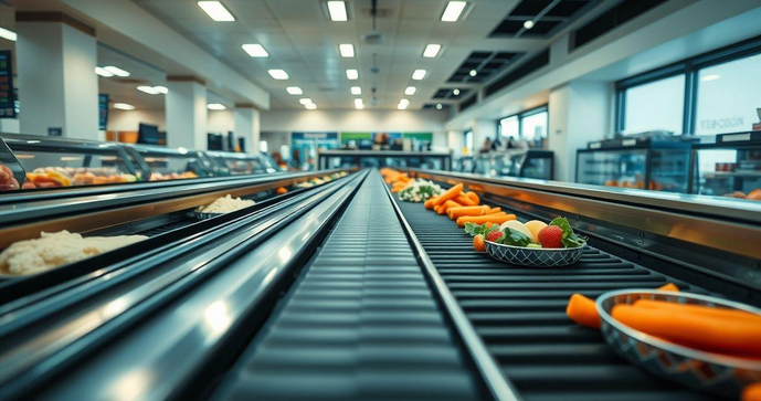 Esteira Transportadora de Alimentos: Efic&aacute;cia e Seguran&ccedil;a