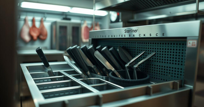 Esterilizador de facas para a&ccedil;ougue: a solu&ccedil;&atilde;o ideal para garantir a seguran&ccedil;a alimentar