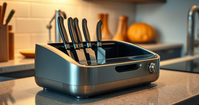 Esterilizador de facas el&eacute;trico: Seguran&ccedil;a em Cozinha