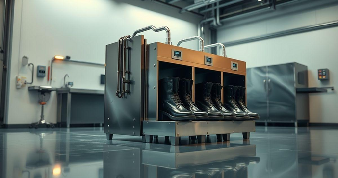 Lavador de botas industrial: a solu&ccedil;&atilde;o ideal para ambientes de trabalho limpos e seguros