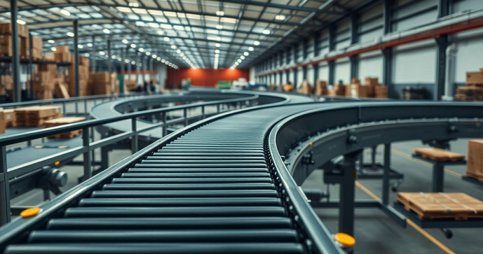 Esteira transportadora articulada &eacute; a solu&ccedil;&atilde;o ideal para otimizar seu processo log&iacute;stico