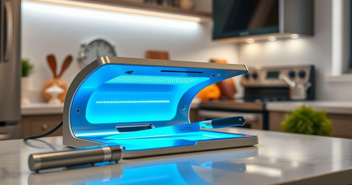 Esterilizador de Facas UV: Seguran&ccedil;a e Efic&aacute;cia