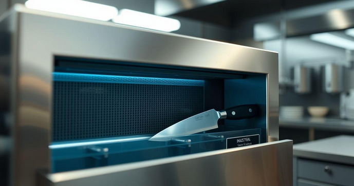 Esterilizador de Facas Industriais: Como Escolher o Melhor Equipamento para Sua Cozinha Profissional