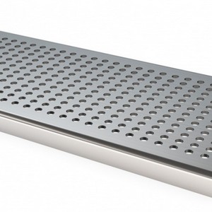 Canaleta com grelha em aço inox