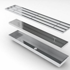 Indústria de canaleta de inox industrial